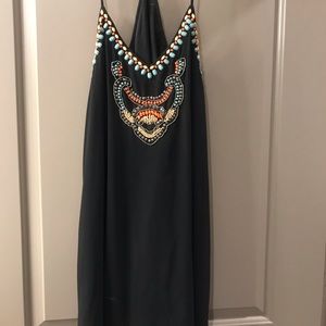 Detailed, razorback, black sundress!